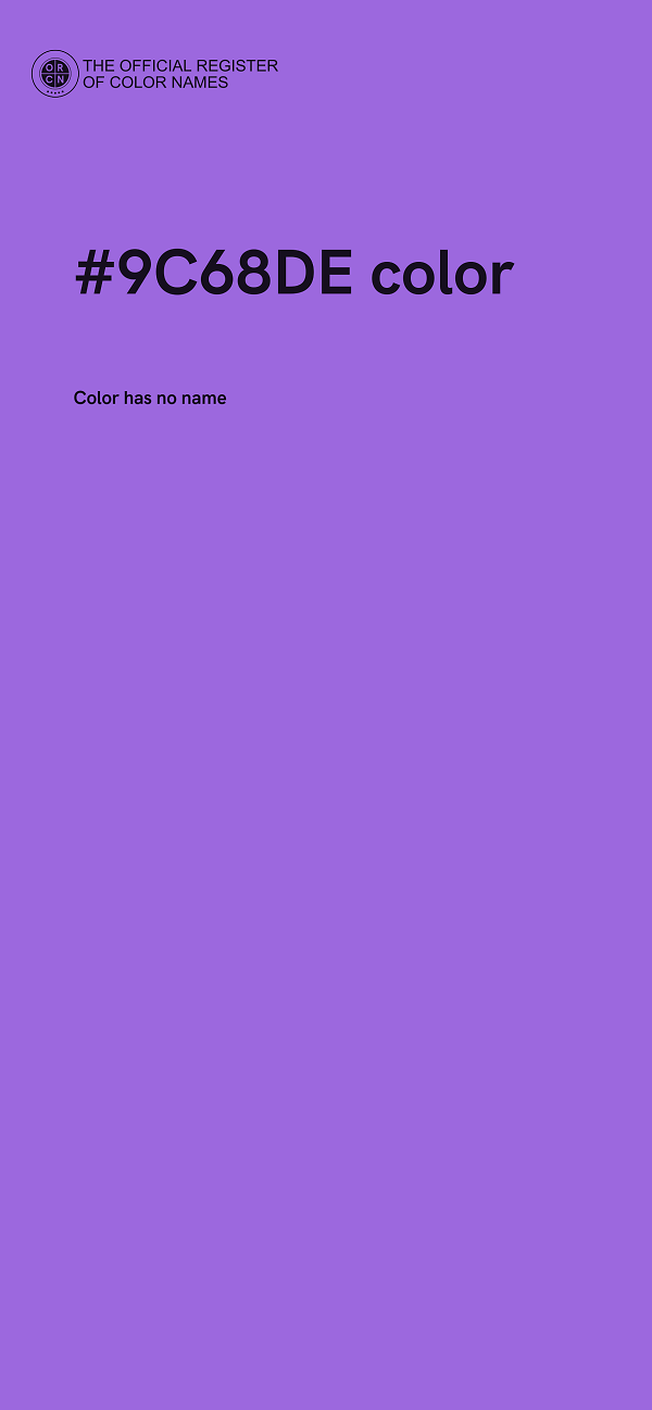 #9C68DE color image
