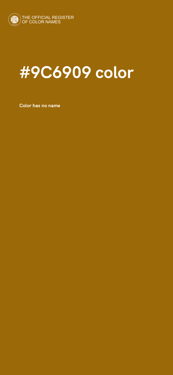 #9C6909 color image