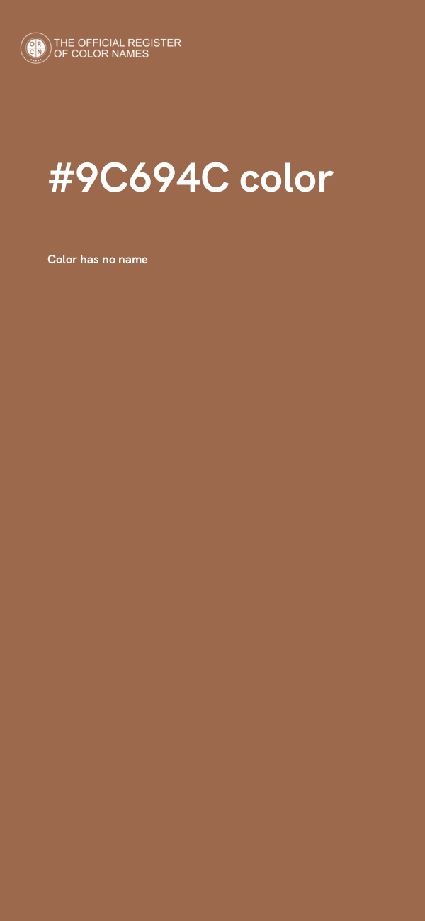 #9C694C color image