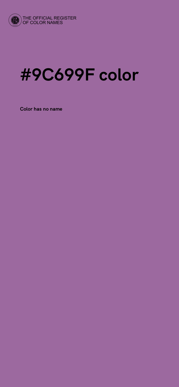 #9C699F color image