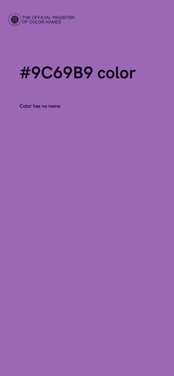 #9C69B9 color image