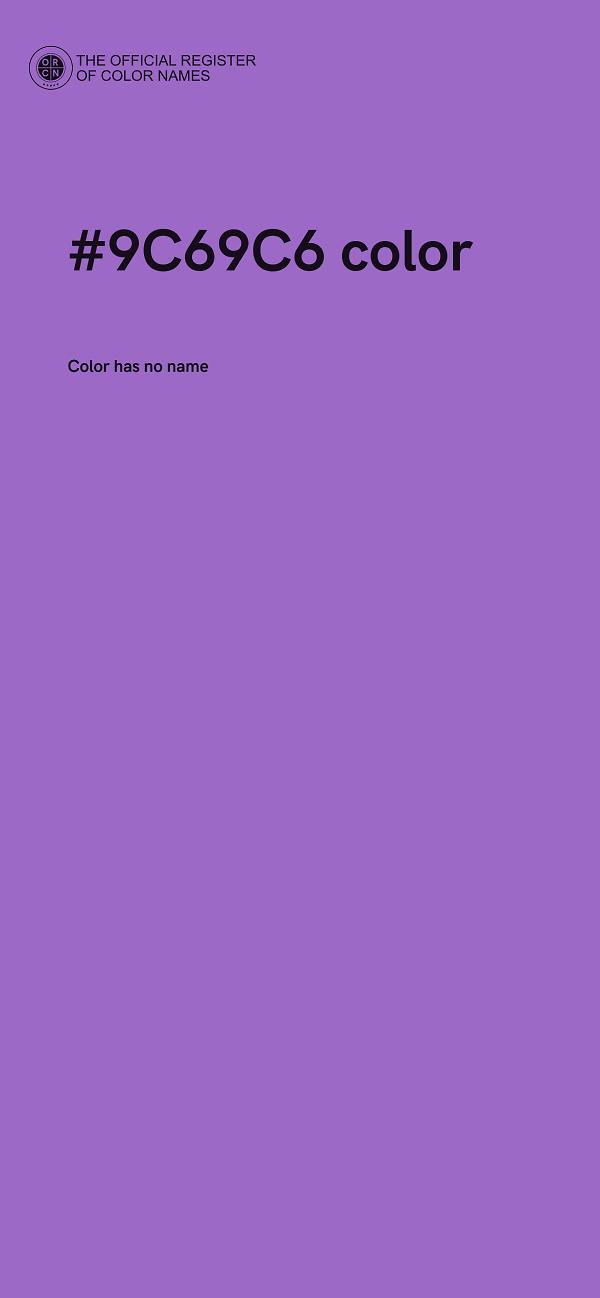 #9C69C6 color image