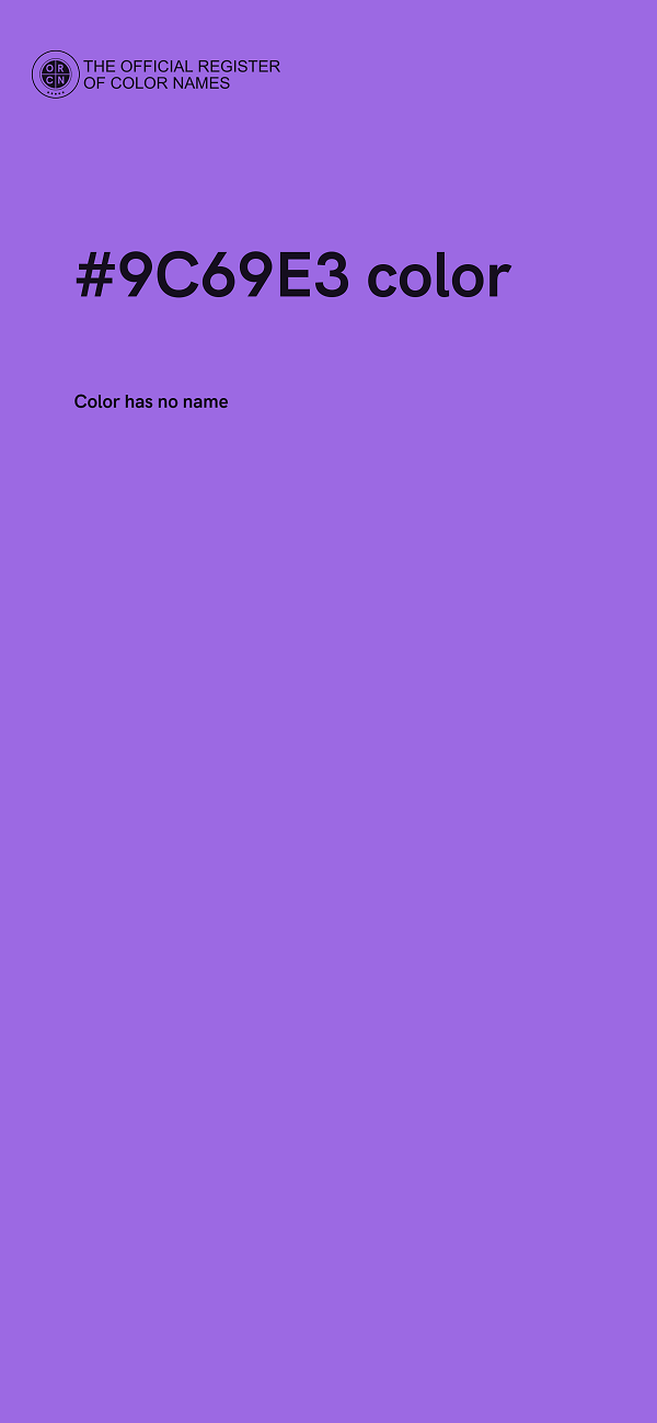 #9C69E3 color image