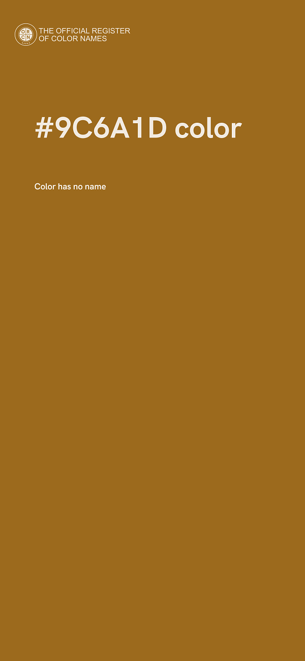 #9C6A1D color image