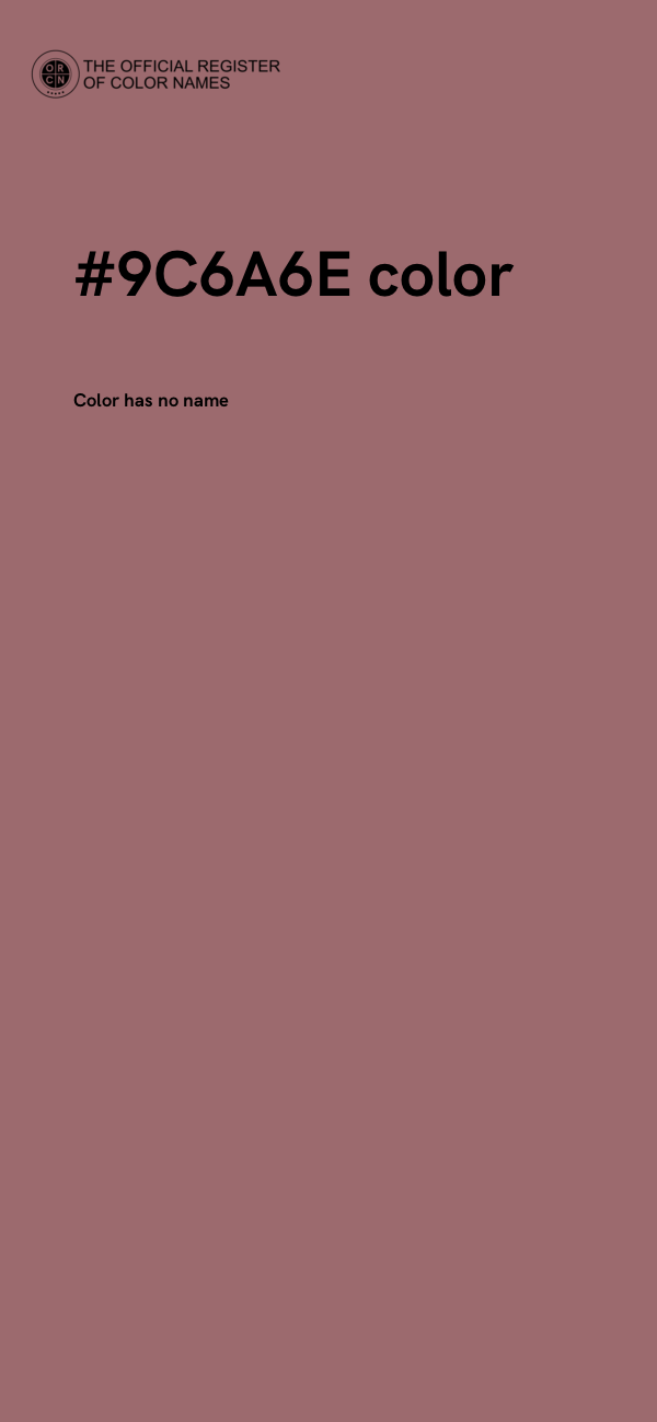 #9C6A6E color image