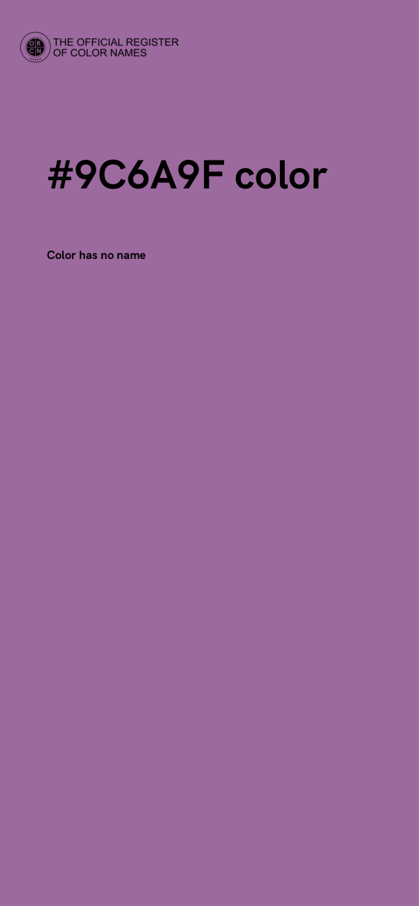 #9C6A9F color image