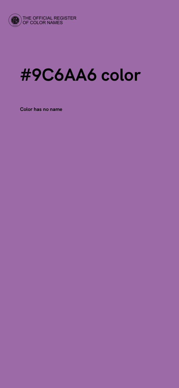 #9C6AA6 color image