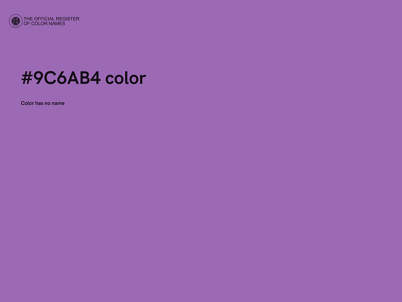#9C6AB4 color image