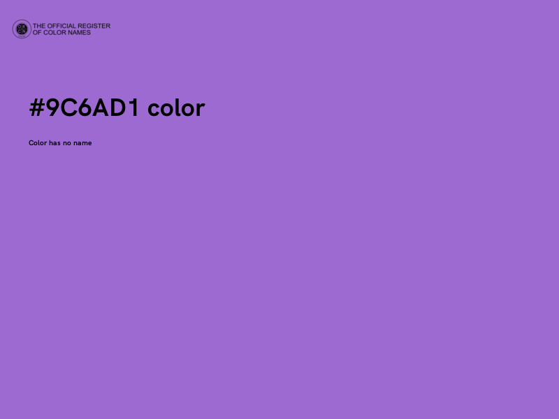 #9C6AD1 color image
