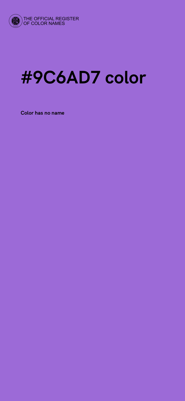 #9C6AD7 color image