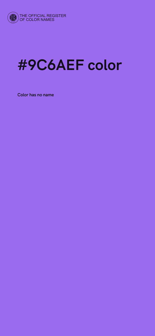 #9C6AEF color image