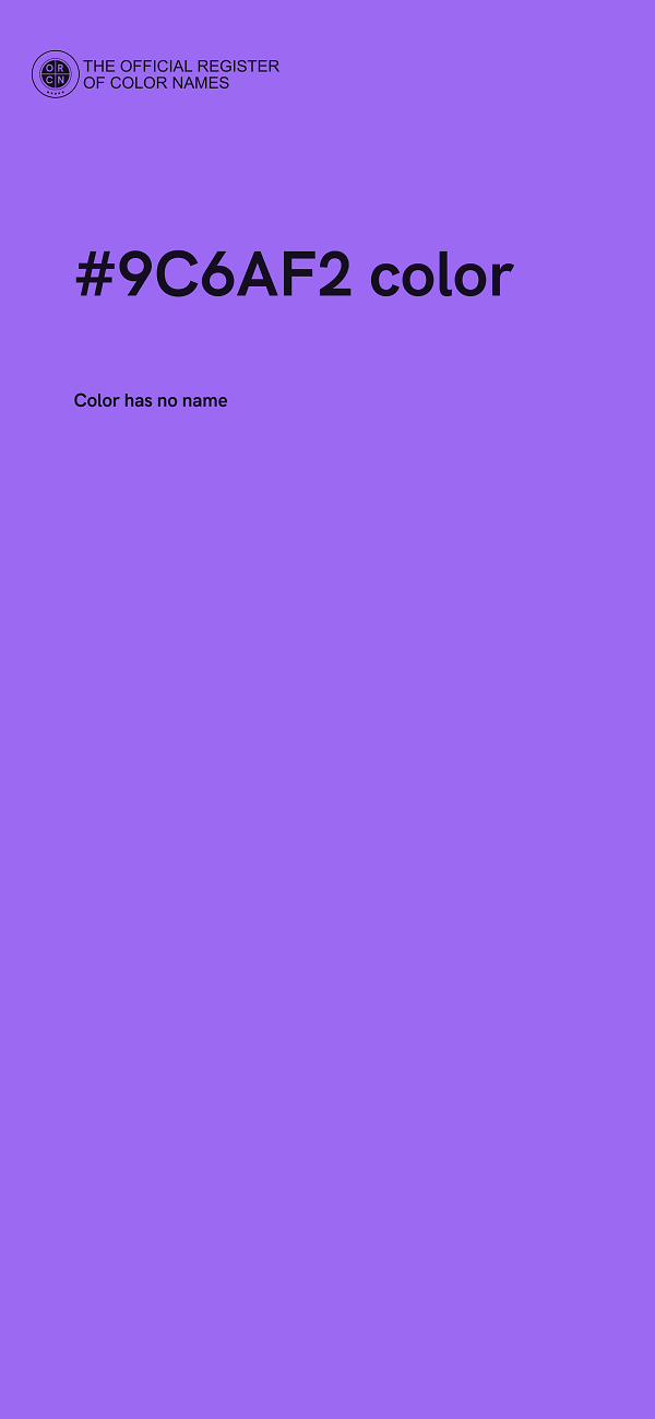 #9C6AF2 color image
