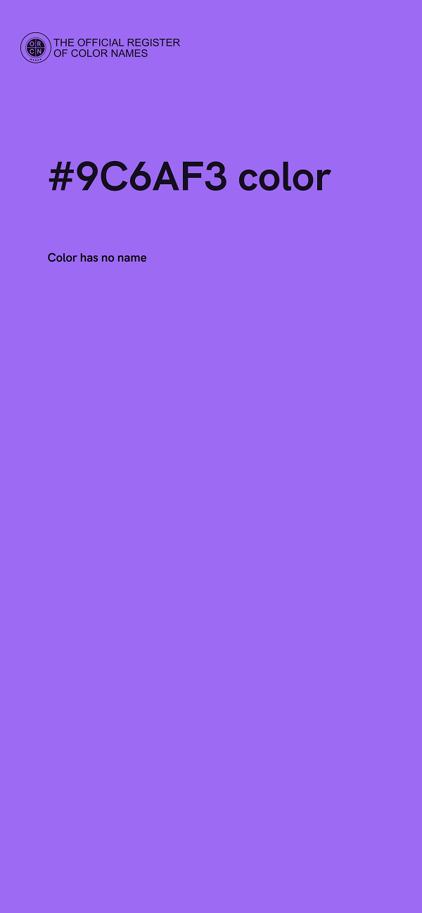 #9C6AF3 color image