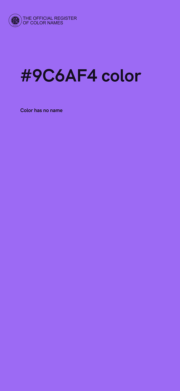 #9C6AF4 color image