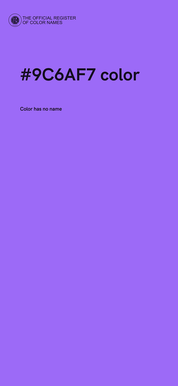 #9C6AF7 color image