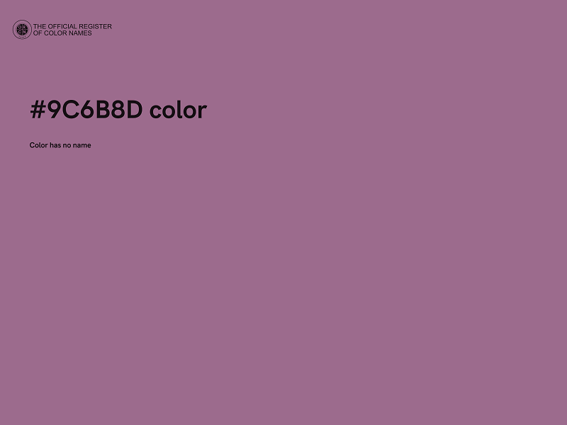 #9C6B8D color image