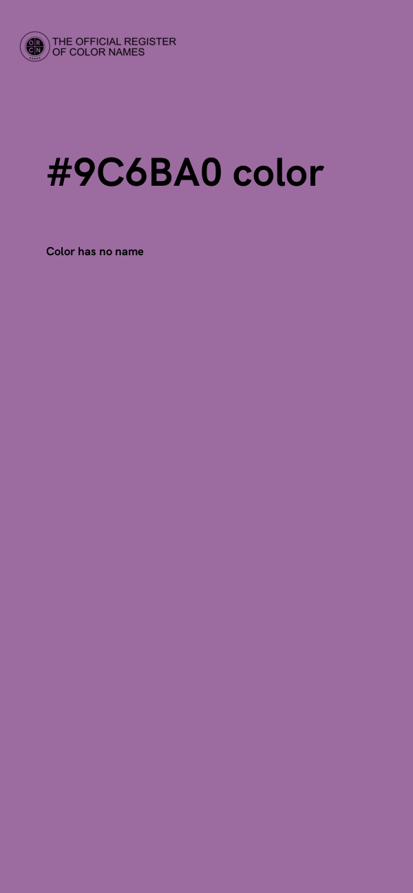 #9C6BA0 color image