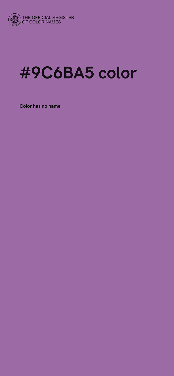 #9C6BA5 color image