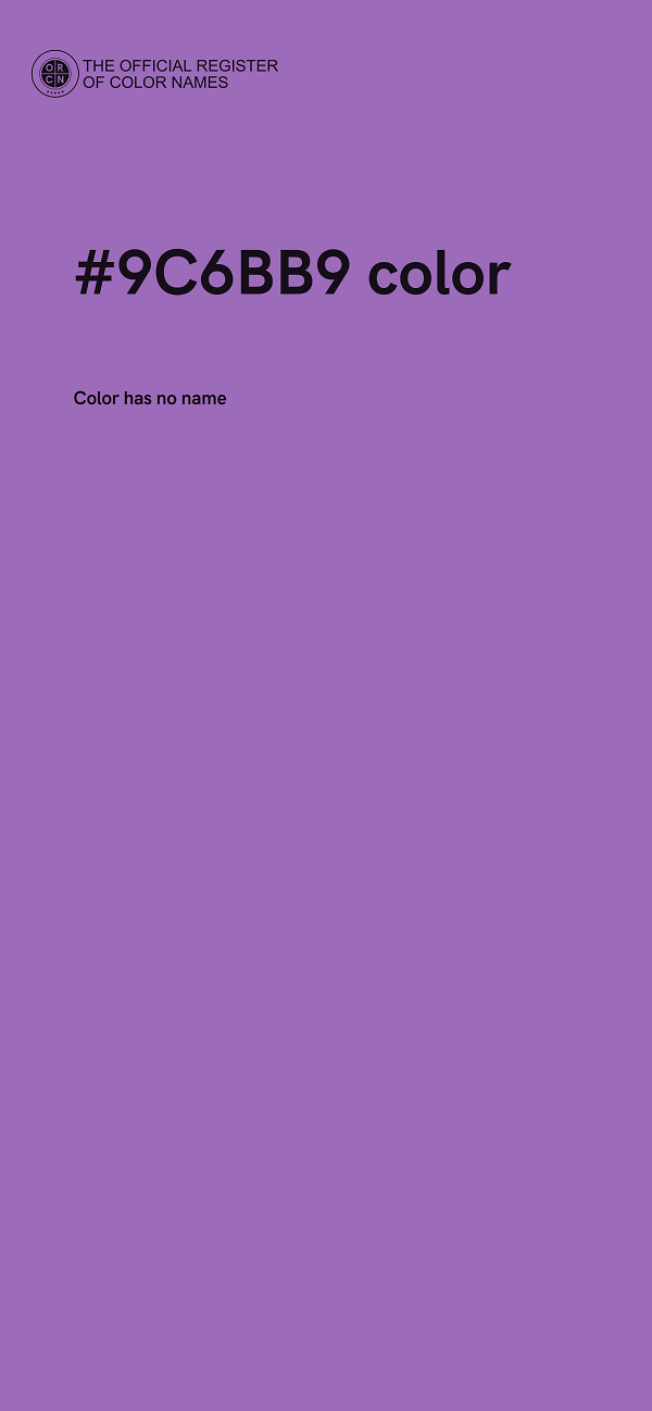 #9C6BB9 color image