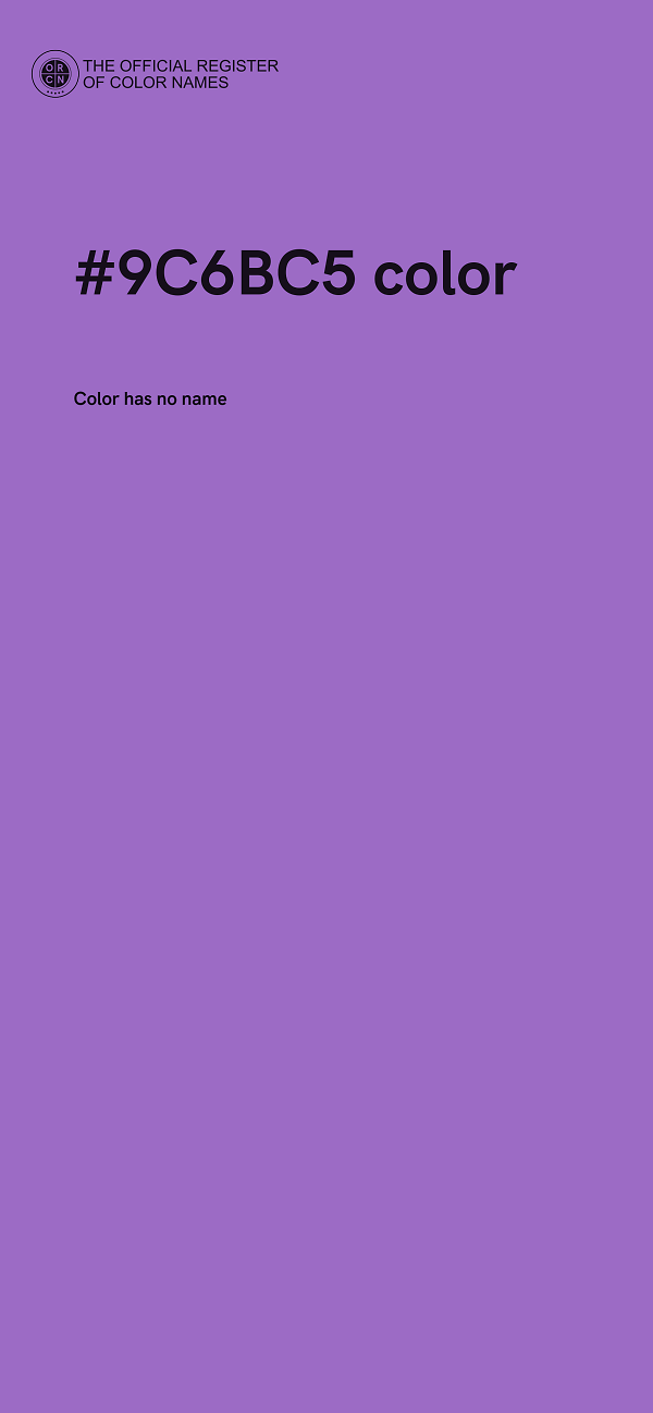 #9C6BC5 color image