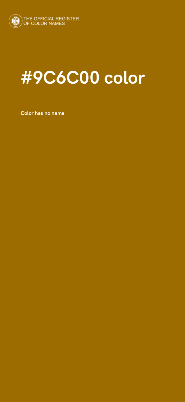 #9C6C00 color image