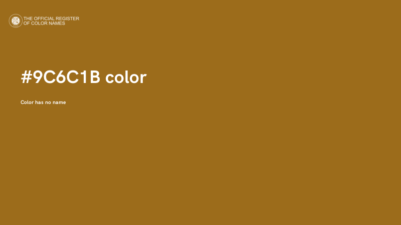 #9C6C1B color image