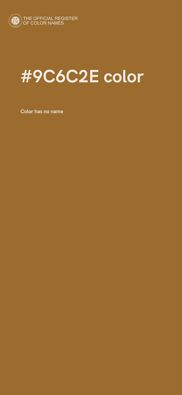 #9C6C2E color image