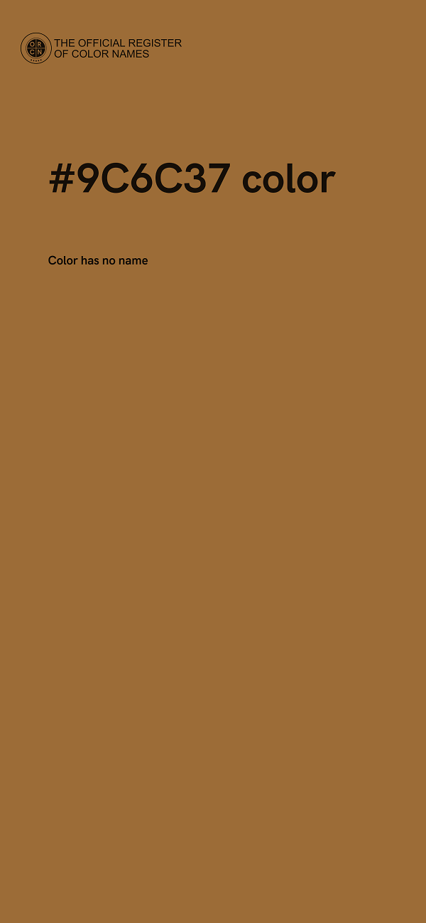 #9C6C37 color image