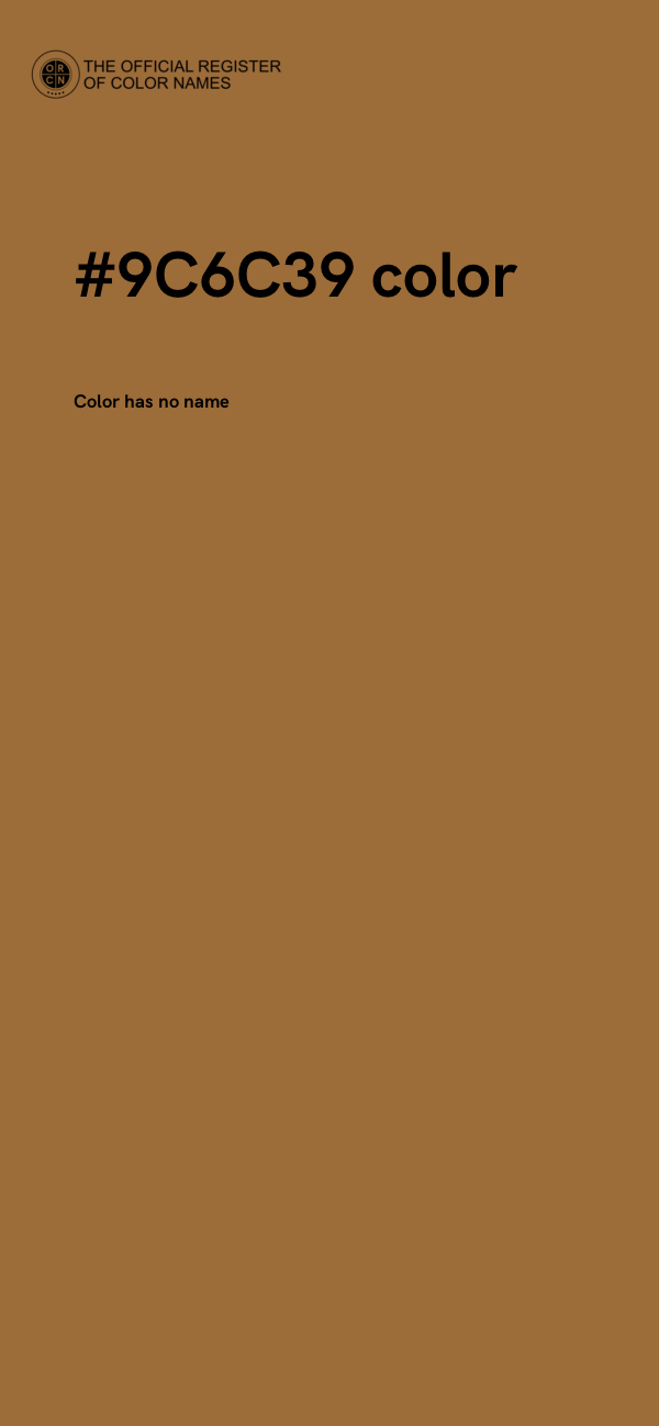 #9C6C39 color image