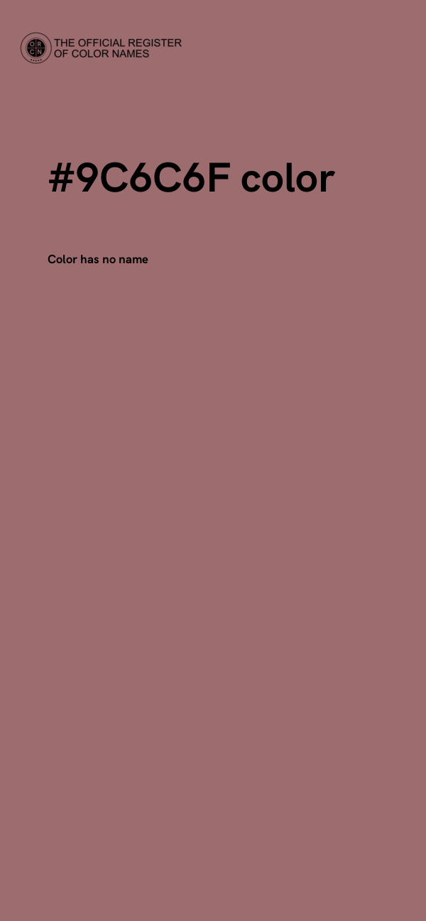 #9C6C6F color image
