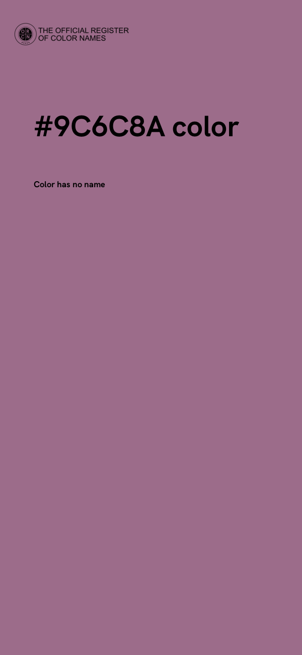#9C6C8A color image