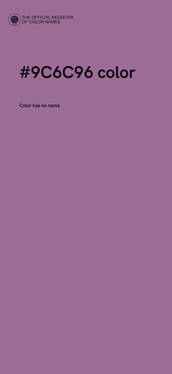 #9C6C96 color image