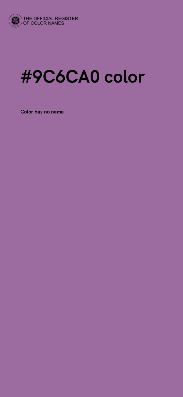 #9C6CA0 color image