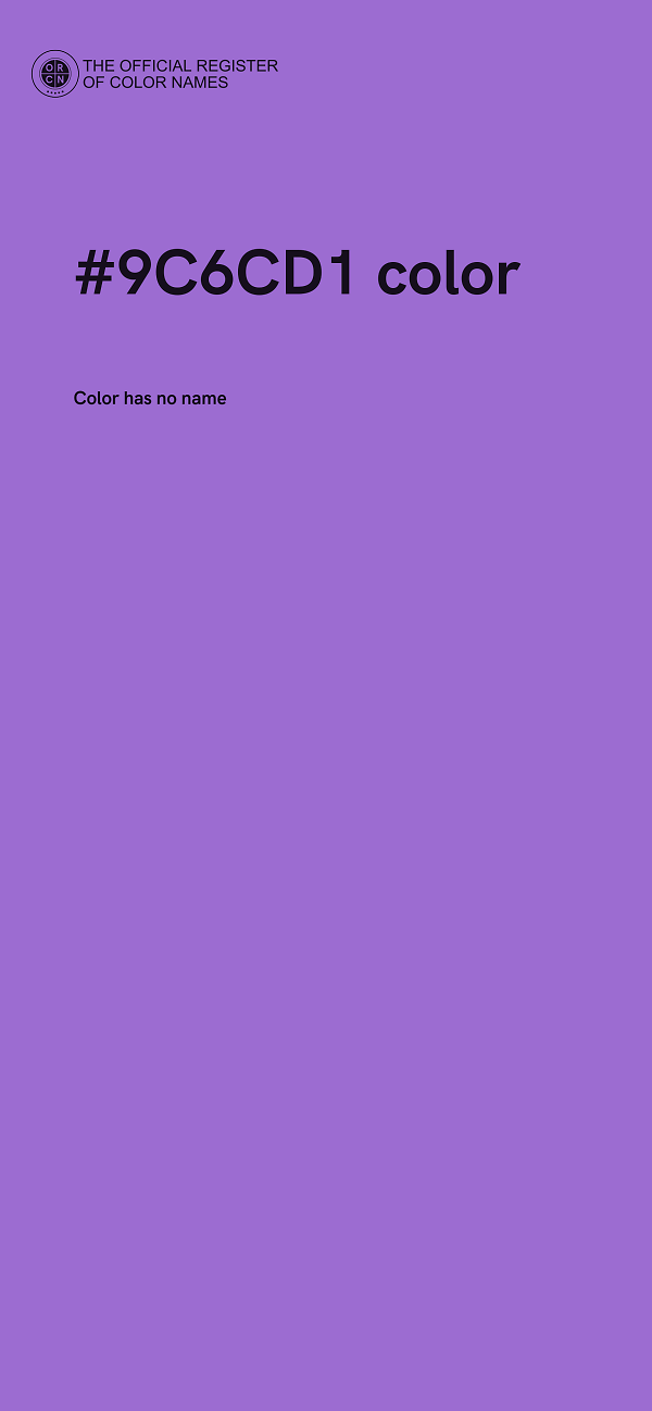 #9C6CD1 color image