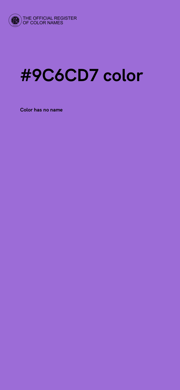 #9C6CD7 color image