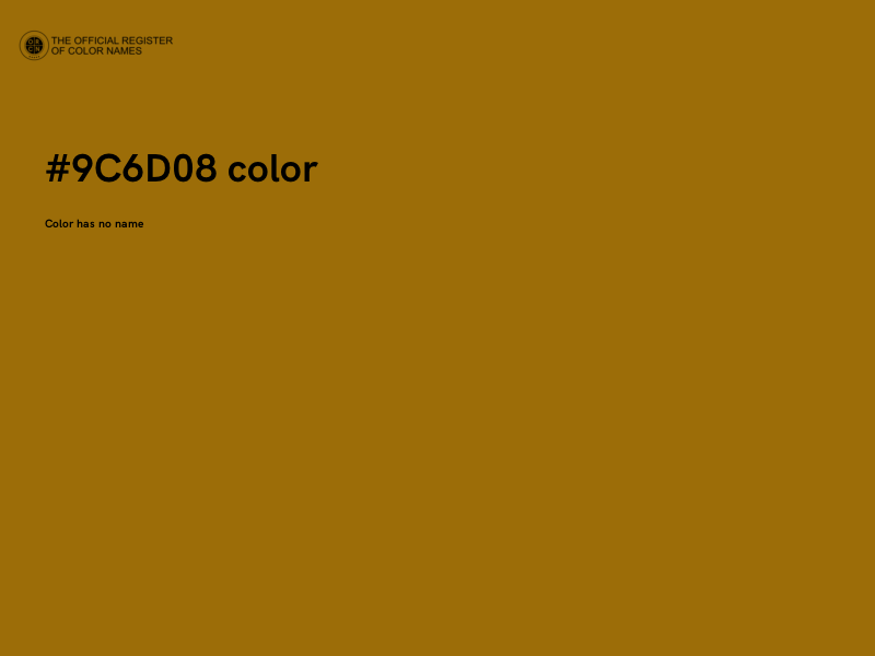 #9C6D08 color image