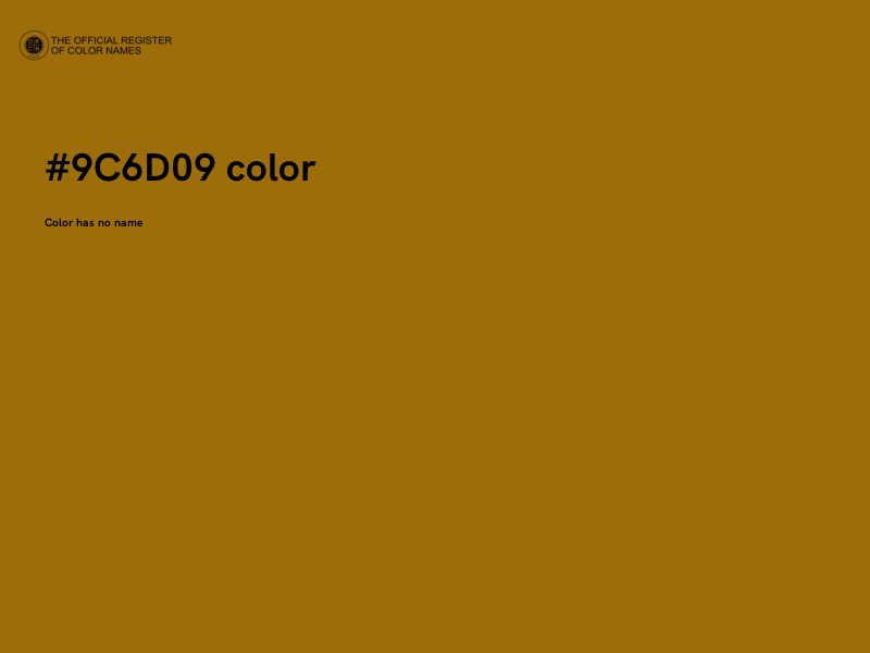 #9C6D09 color image