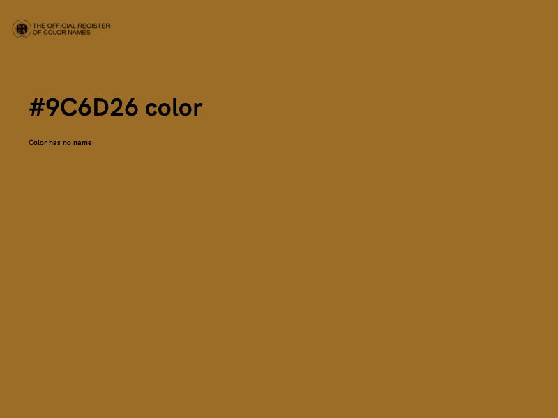 #9C6D26 color image