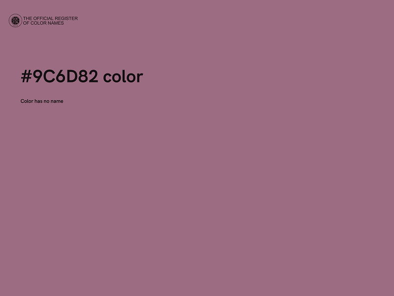 #9C6D82 color image