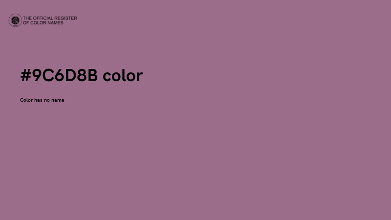 #9C6D8B color image