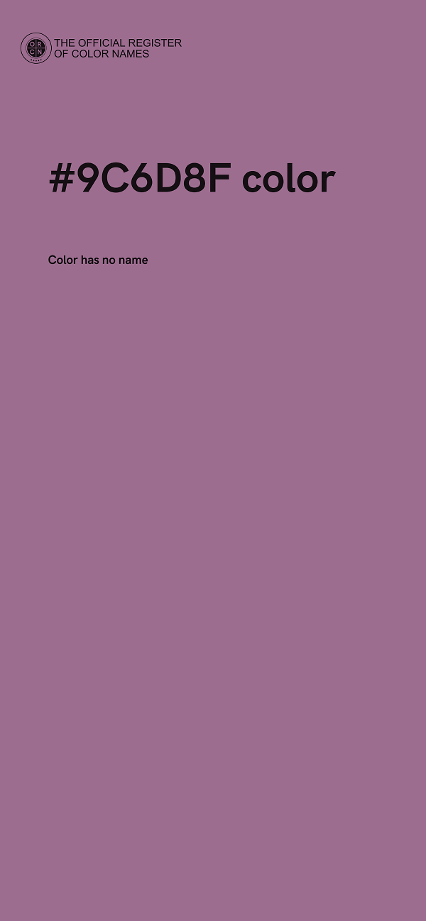 #9C6D8F color image