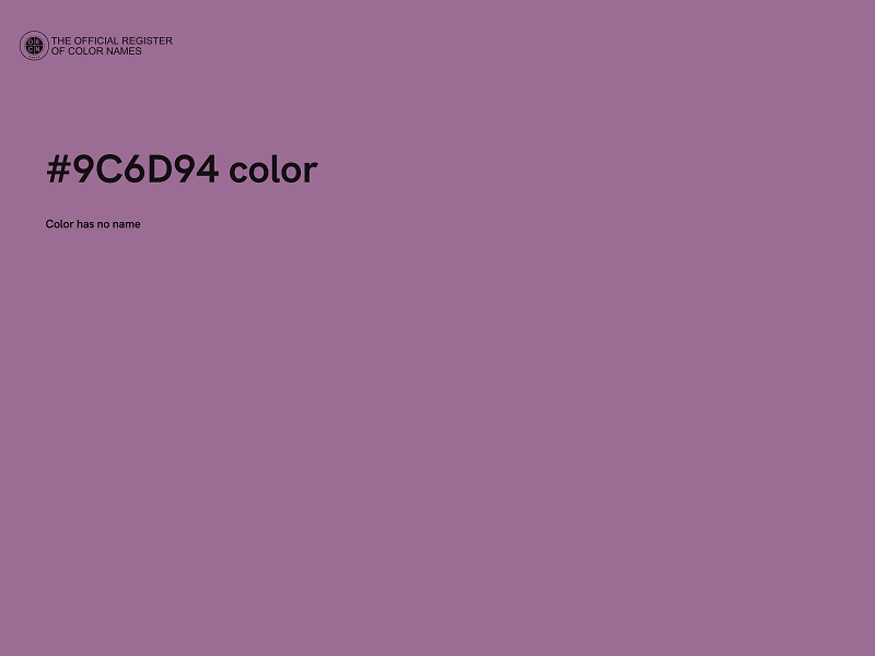 #9C6D94 color image