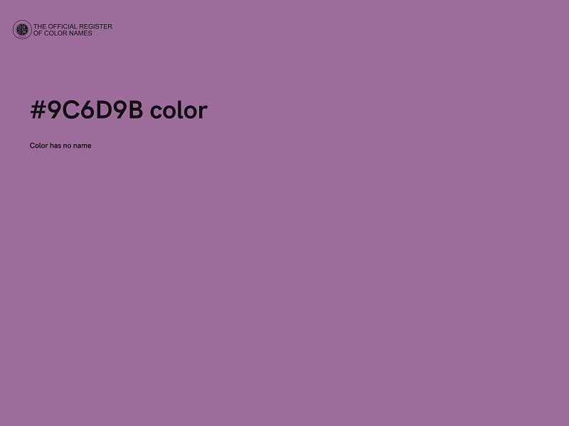 #9C6D9B color image