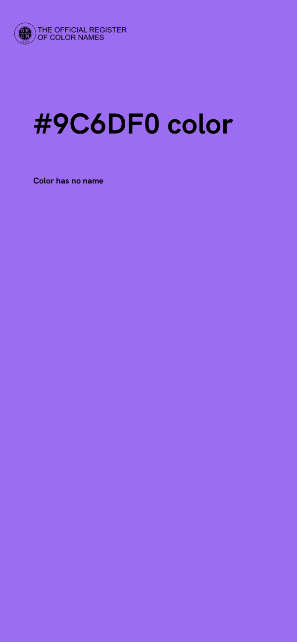 #9C6DF0 color image