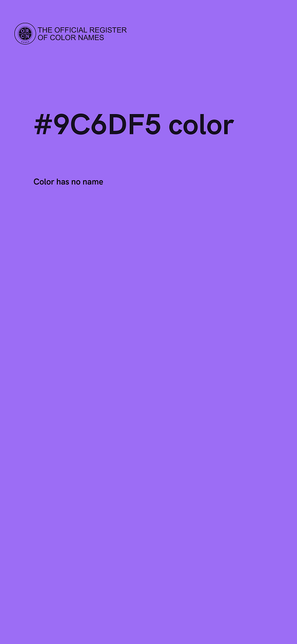 #9C6DF5 color image