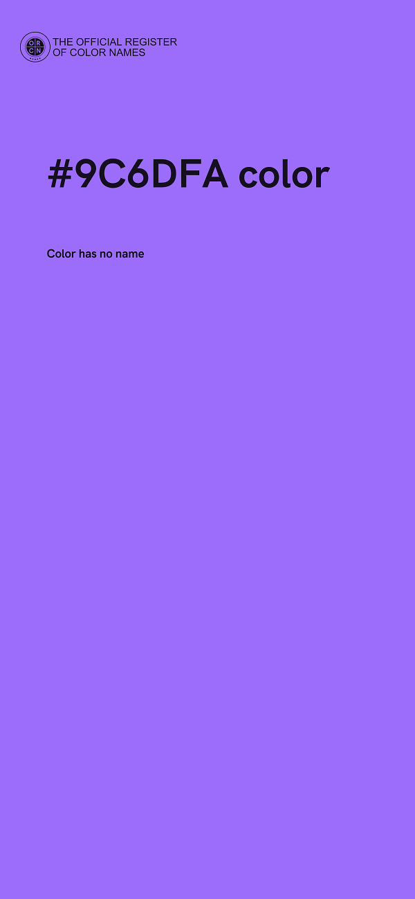 #9C6DFA color image