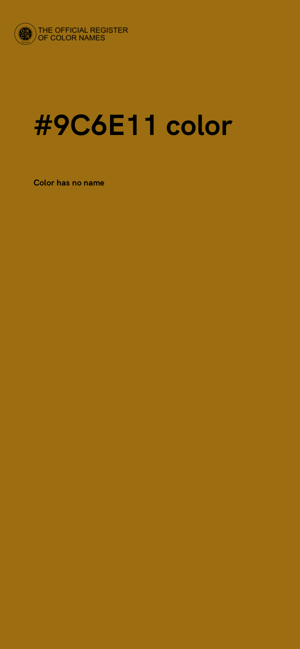 #9C6E11 color image