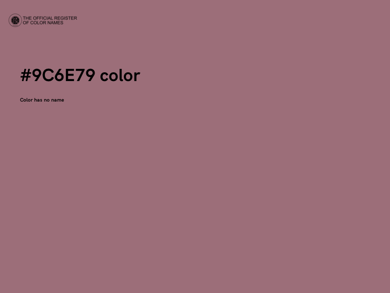 #9C6E79 color image