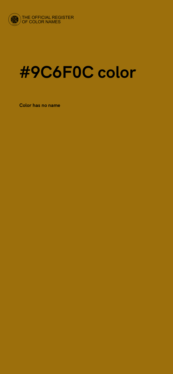 #9C6F0C color image