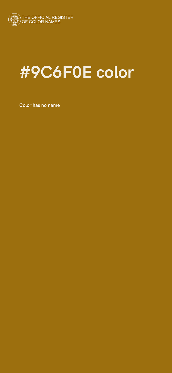 #9C6F0E color image